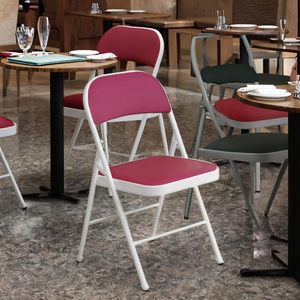 Moderno portatile pieghevole in ferro pieghevole sedia da pranzo impilabile <span class=keywords><strong>per</strong></span> Villa Park Hotel Ristorante casa <span class=keywords><strong>soggiorno</strong></span> cucina - Product Image 3