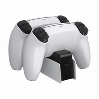 Support de charge premium pour manettes sans fil PS5, chargeur rapide double avec affichage de l'état, station de charge compacte P5
