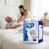 Couches jetables pour adultes de qualité supérieure, super absorbantes, en pâte fluff, imprimées, douces et respirantes, de la marque My A+, vente en gros directe usine