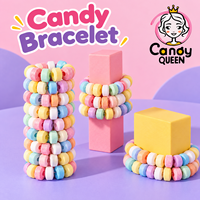 Bonbons Comprimés Halal Direct Usine, Perles de Bonbons Durs Goût Fruité en Forme de Bracelet et Collier, Emballées Individuellement, Échantillon Gratuit