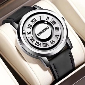 Montre à quartz pour homme, tendance et imperméable, avec bracelet en cuir magnétique, nouvelle mode Drioshipping, Reloj Hombre - Product Image 3