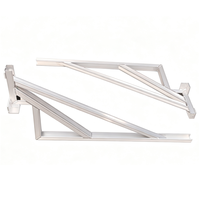 Support mural triangulaire soudé en aluminium pour unité extérieure de climatiseur, pour système CVC résidentiel