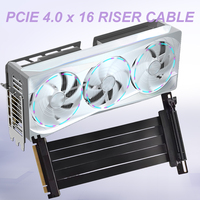 Câble Riser PCIe 90 Degrés 16X PCI Express 4.0 X16 de Qualité Supérieure, Vente Directe Usine KBQCONN, Expédition Rapide en Gros
