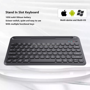 <span class=keywords><strong>คีย์บอร์ด</strong></span> USB ไร้สาย <span class=keywords><strong>คีย์บอร์ด</strong></span>พลาสติกสำหรับสำนักงานธุรกิจ สำหรับแล็ปท็อป โทรศัพท์มือถือ แมค แท็บเล็ต ไอแพด - Product Image 5