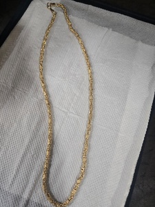 Gold Plated Long <b>Chain</b> Necklace for Men and Women Classic Unisex Fashion Jewelry - Product Image 3