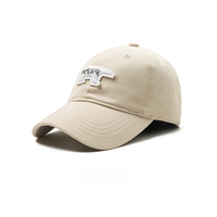 Gorra de Béisbol Personalizada OEM con MOQ Bajo, Visera Curva, Algodón Desgastado, 6 Paneles, Sin Estructura, Logotipo Bordado, Ajustable, Gorras Deportivas