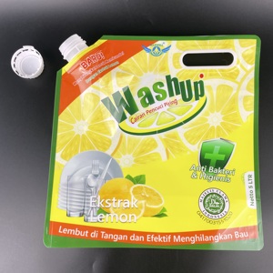 Pochette souple OEM 5L pour recharge de liquide vaisselle, savon à vaisselle, détergent - Product Image 3