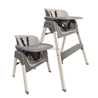 Chaise haute pour bébé Chaise haute pliable pour bébé et tout-petit Chaise haute pour bébé 4 en 1 avec plateau amovible