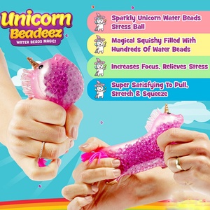 Juguete Antiestrés Elástico para Niños, Pelota Antiestrés de TPR con Cuentas de Agua, Diseño de Animal de Dibujos Animados, Suave para Apretar y Liberar el Estrés, para Niños de 5 a 7 Años, OEM - Product Image 4