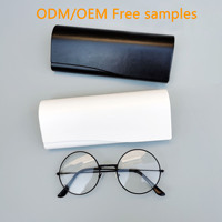 Étui à lunettes en cuir de luxe - Boîte à lunettes noire artisanale avec logo personnalisé pour la protection des lunettes de soleil
