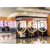 Écran LED transparent ultra-fin auto-adhésif P2.6/P3.9/P7.8, HDR10+, résolution 8K, prix d'usine, pour affichages publicitaires