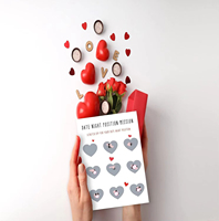 Jeu de couple d'amour pour adultes-100 Défis de position sexuelle Affiche à gratter Étiquette d'emballage