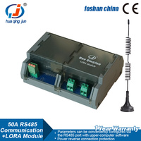Modul Relay LoRa 4-Kanal RS485 Huaqingjun Daya Tinggi 50A Relay Komunikasi RS485 Modul Nirkabel Dual-mode untuk Otomasi