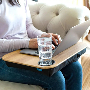 Combohome <span class=keywords><strong>Lap</strong></span> bàn cho máy tính xách tay phù hợp lên đến 15.6 ", di động <span class=keywords><strong>Lap</strong></span> đầu gối Bàn máy tính bảng gối tre Máy tính để bàn - Product Image 1