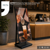 Écran d'affichage numérique LCD sur pied pour intérieur, 43 pouces, haute luminosité, pour la publicité en détail
