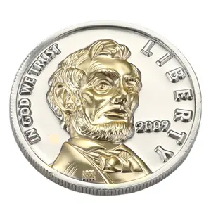 Moneda de colección personalizada con logotipo de oro y plata antigua completa, regalo de promoción, moneda de desafío