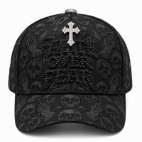Casquettes d'Halloween doublées de satin, casquettes de baseball personnalisées, casquettes Gorras avec logo 3D brodé, casquettes Baez, casquettes à 5 panneaux en suède avec strass et motif barbe