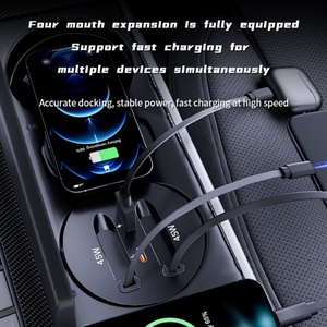 Station de charge rapide sans fil et filaire pour voiture, adaptée aux Audi A6/A7/A7L, modification et mise à niveau de la voiture, 2019-2026 - Product Image 3