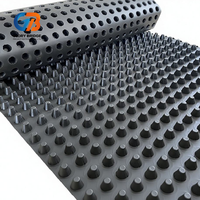 Géogrille en plastique PP à surface alvéolée pour aménagement paysager, imperméable, épaisseur 3 mm, noire, pour toiture de garage