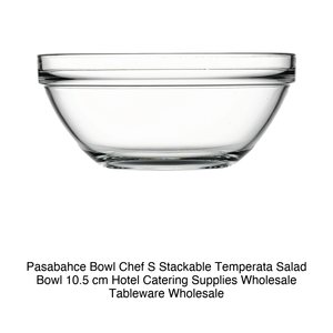 Bol à salade empilable en verre trempé Chef's Ø 10,5 cm Pasabahce - Product Image 2
