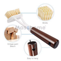 Brosse à vaisselle en bois série Beech & Vintage Paint de Masthome, prix d'usine, pour cuisine, évier, cuisinière
