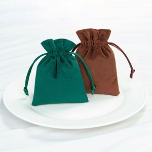 Wholesale Logo Print Suede Luxury Gift <b>Drawstring</b> <b>Makeup</b> Pouch Dust <b>Bag</b> Soft Jewelry Perfume Bottle Package - Product Image 4