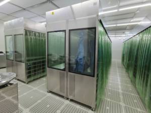 Armario sin polvo, armario <span class=keywords><strong>de</strong></span> ropa para sala limpia con cortina <span class=keywords><strong>de</strong></span> malla <span class=keywords><strong>de</strong></span> PVC - Product Image 6