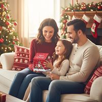 Boîte cadeau en carton en forme de sac à main de Noël avec couvercle magnétique pliable pour l'emballage de cadeaux de fête
