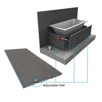 Wedi Similar Bathboard Revêtement de baignoire Panneau de baignoire Panneau d'appui en mousse XPS Panneau d'appui imperméable pour le bâtiment Panneau de douche