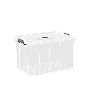 Contenitore Rettangolare in PP per Vestiti con Manici Trasparenti, Capacità 60L-70L, Durevole, Moderno e Minimalista per Uso Domestico - Product Image 6