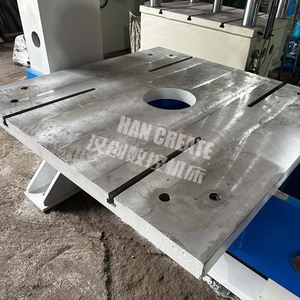 Presse hydraulique d'atelier compacte HanCreate série YM 63 tonnes, type portique en H, avec composant essentiel de pompe - Product Image 6