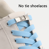 Nouveaux lacets de course sans attaches dentelle élastique plate pour le basket-ball sans lacet de cravate presse serrure lacets de chaussures pince pour enfants adultes