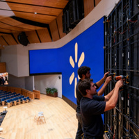 Mur vidéo LED pour événements P1.5 HD intérieur, auditorium, studio, 500x500mm, 500x1000mm, couleur pleine, couleur complète, CE ROHS FCC CCC ISO9001