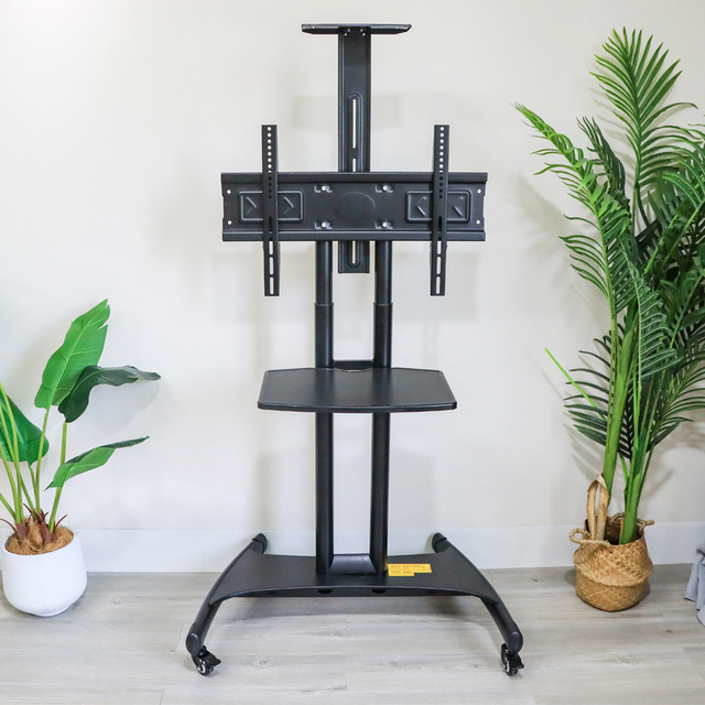 Mobile TV Shopping Cart TV Stand with Wheels 32 to 70 Inch LCD LED OLED Plasma Flat Screen