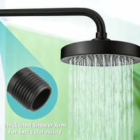 Bras de douche moderne en acier inoxydable 304 de 16 pouces, à montage mural avec bride, bras de rechange pour pommeau de douche d'angle, pour douche à main, toilettes et cuisine