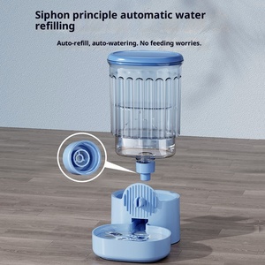 Yeni Plastik Sağlam Klasik Asılı Kafes Köpek Mama Kabı Otomatik Su Sebili ve Besleyici 2'si 1 Arada Çevre Dostu Su Geçirmez IPX5 Toptan - Product Image 1