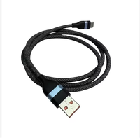 Cable de Carga Rápida PD240W 5A/6A, Cable de Carga de 65W con Luz y Trenzado de Nailon, Apto para Móviles iPhone