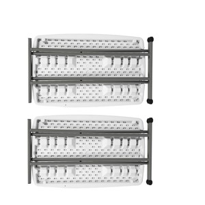 Toptan HDPE plastik katlanır masalar, basit açık taşınabilir yükseklik ayarlanabilir masalar toptan katlanır masalar - Product Image 4