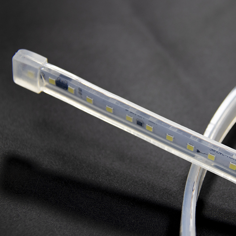 Home Hotel Bridge Decor 110V 220V IP67 Waterproof 6000K Daylight 10cm Cut 12x5mm Silicone Plug LED Neon Flex Rope Light Strip