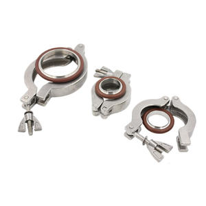 KF16 KF25 KF40 KF50 Colliers de serrage pour tuyaux à vide en aluminium à écrou à oreilles articulé à dégagement rapide - Product Image 4