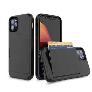 darbeye dayanıklı tampon telefon kılıfı samsung j8 Suppliers-2019 ultra ince darbeye dayanıklı TPU cüzdan kat standı cep telefonu kapak iPhone 11 12 Mini Pro Max kart yuvası çanta cep telefonu kılıfı
