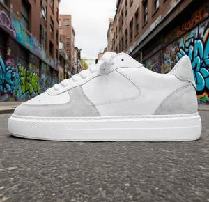 <span class=keywords><strong>Baskets</strong></span> Homme Tendances Style Rétro Cuir Véritable Chaussures de Sport Fitness Personnalisées Décontractées Façon Basket - Product Image 1