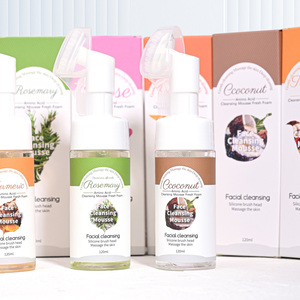 Espuma Limpiadora Facial Blanqueadora con Aminoácidos <span class=keywords><strong>de</strong></span> <span class=keywords><strong>Coco</strong></span> OEM 120ml, Ácido Hialurónico Hidratante, Ingredientes Naturales - Product Image 1