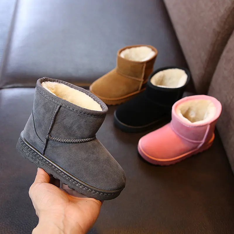 Nian OEM bottes 2021 yiwu rain wholesale winter slip on black girls boots children