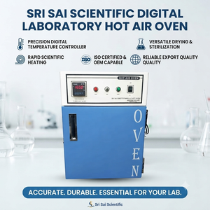 Four à air chaud de laboratoire SRI SAI en acier inoxydable avec contrôleur de température numérique, chambre de séchage, équipement de chauffage scientifique OEM - Product Image 1