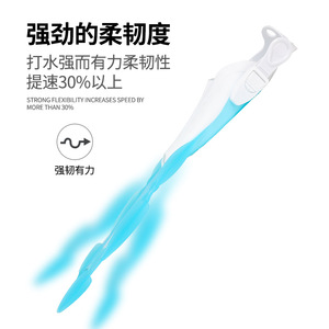 Palmes de plongée en caoutchouc pour adultes Pieds de <span class=keywords><strong>canard</strong></span> à talon ouvert Palmes de plongée en apnée pour la natation et l'entraînement à la plongée sous-marine - Product Image 5