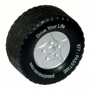 PU Memory Foam High Quality Custom Logo Wheel Tyre Stress <b>Ball</b> <b>Squeeze</b> Toy for Car Tyre Company Promotion - Product Image 1