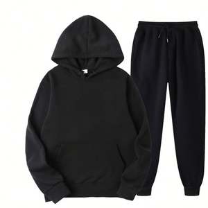 Ensemble sweat à capuche et pantalon de survêtement de haute qualité, coupe décontractée sportive, design de logo personnalisé, ensemble sweat à capuche avec cordon de serrage et capuche tendance - Product Image 1