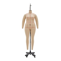 Mannequin de couture professionnel en fibre de verre, taille US, pour femme, sans tête, corps entier, pose debout, avec lignes de grille pour la confection de patrons de couture