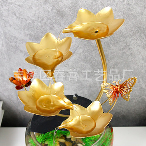 ตู้ปลาพร้อมน้ำพุไหลเวียน ตู้ปลาทรงกลมทำจากกระจก สำหรับตกแต่งทางเข้าหรือห้องนั่งเล่น - Product Image 4